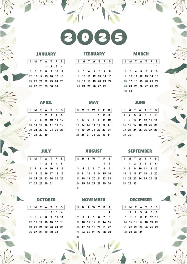 Poster - 2025 Bloemrijke Kalender