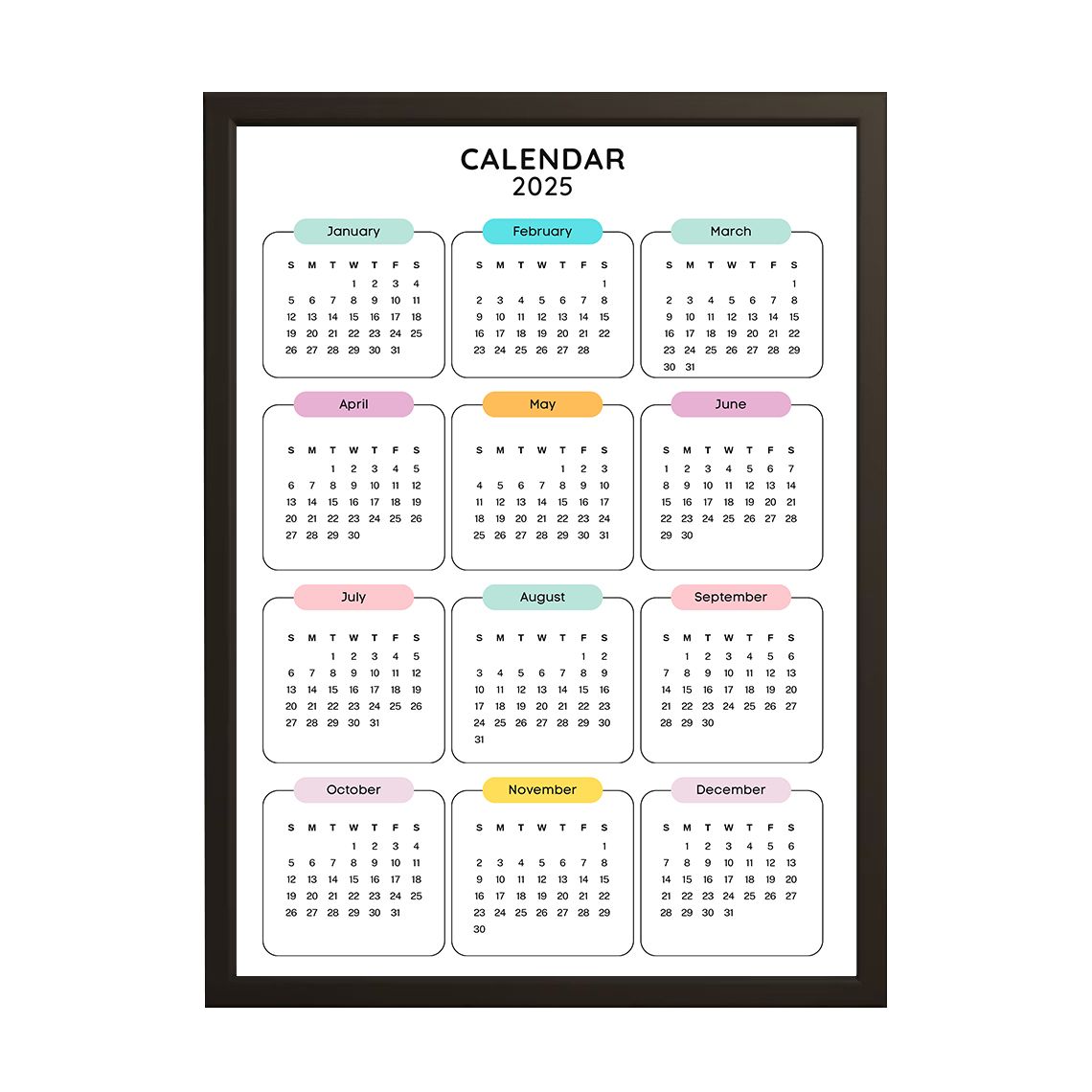 Poster - 2025 Kalender