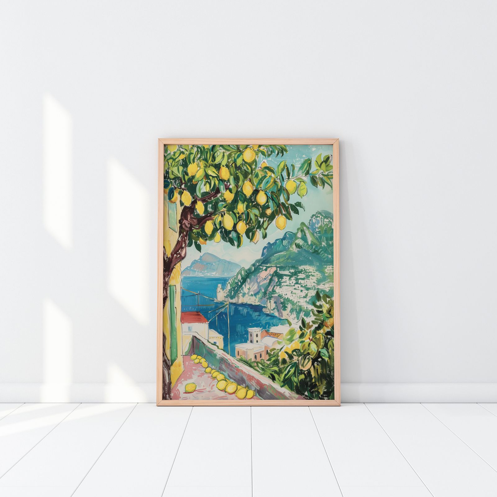 Poster - Amalfikust Citroenboom