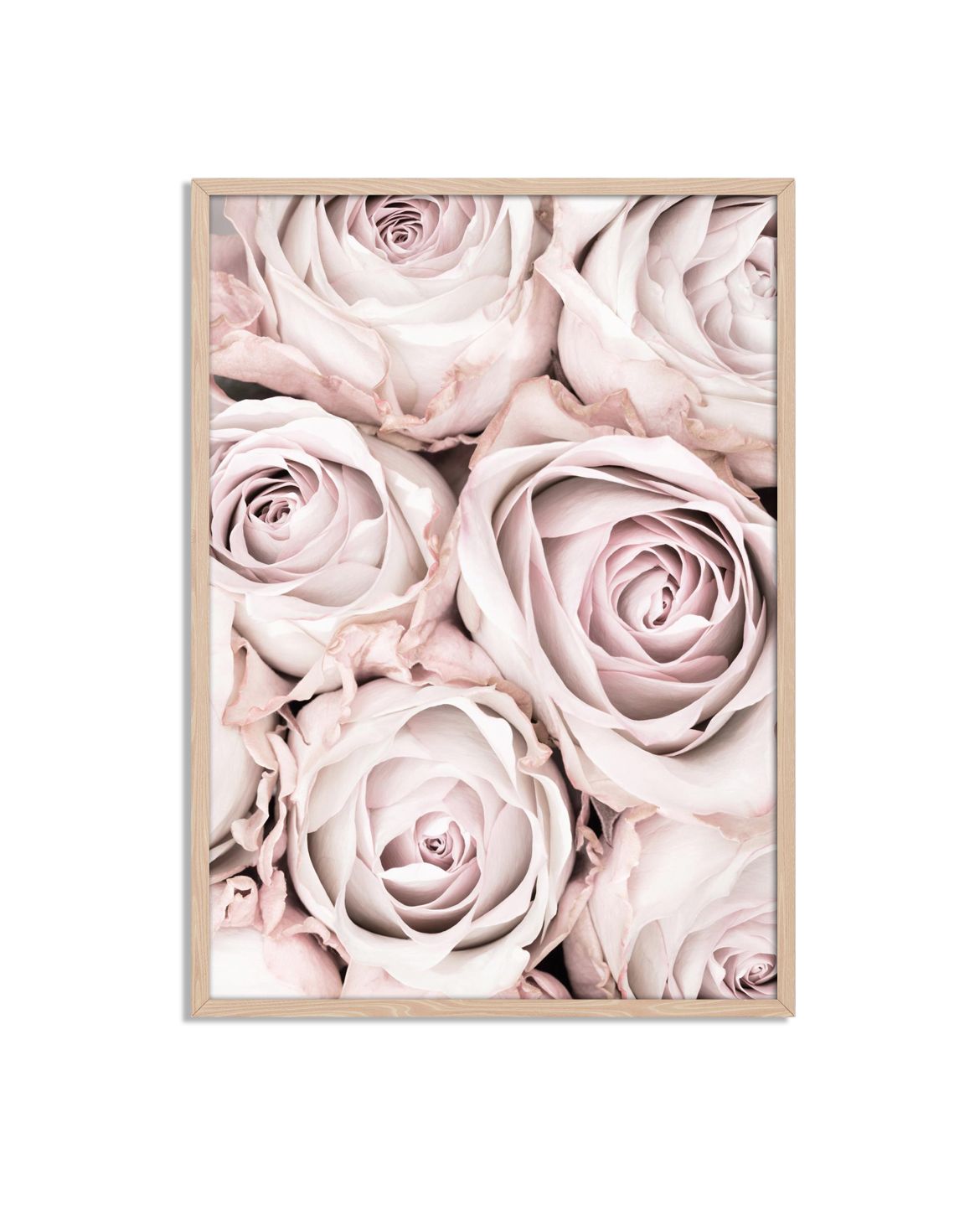 Pastelroze Bloemenposter
