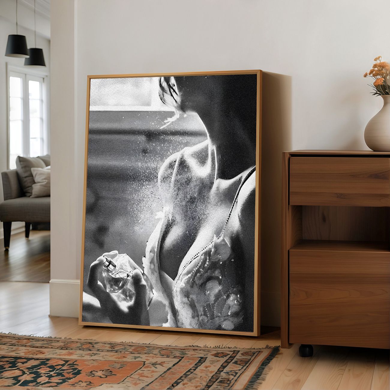 Zwart-Wit Parfum Poster
