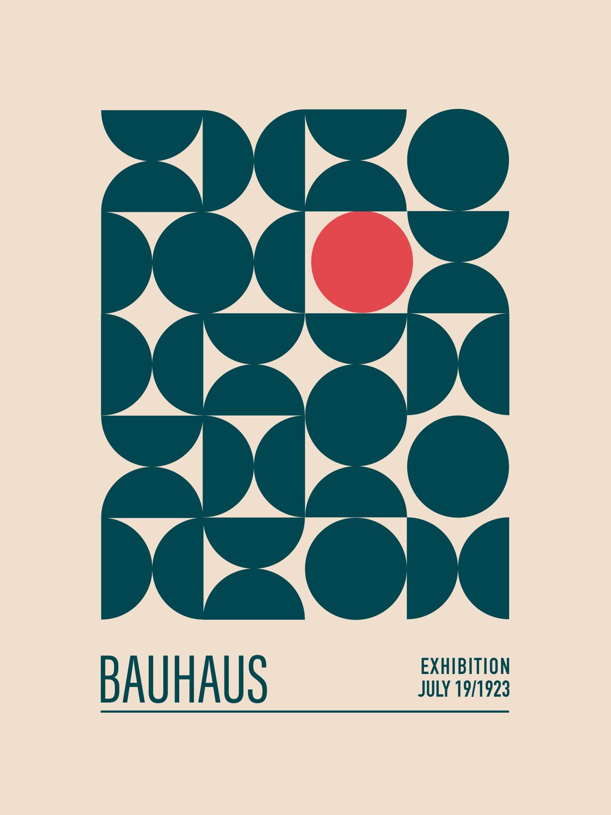Poster - Bauhaus Tentoonstelling 1923