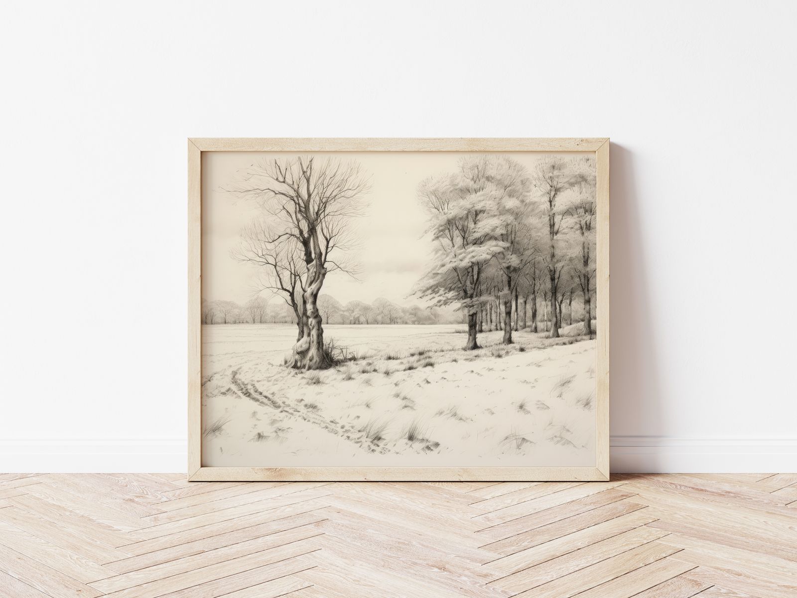 Poster - Winterlandschap