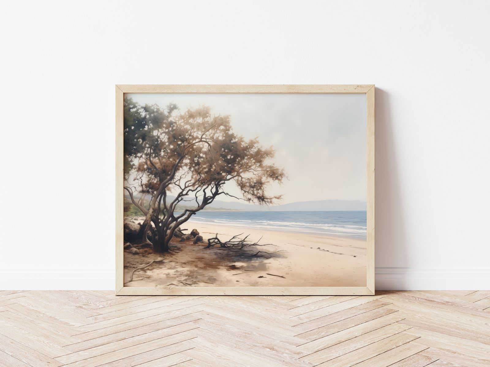 Poster - Strandboom Landschap