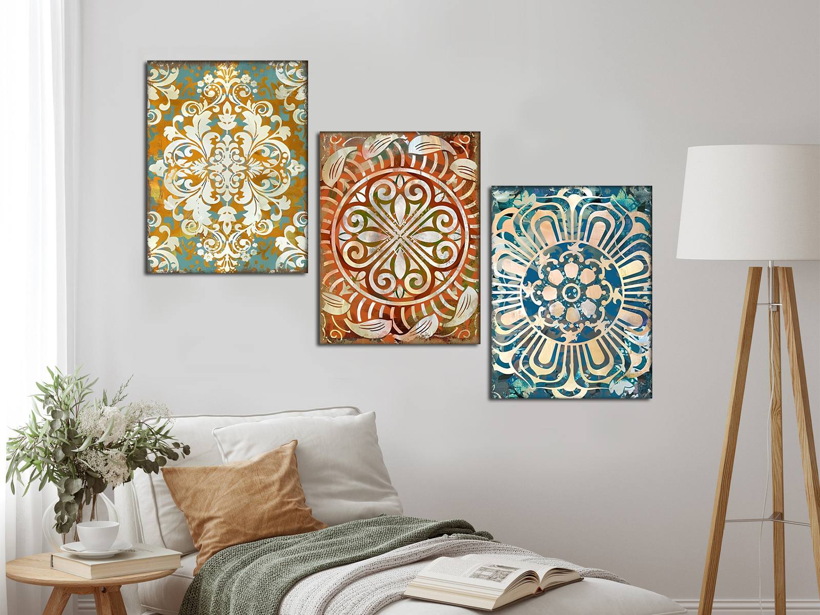 Ornamentaal Ontwerp Decoratieve Poster Set van 3