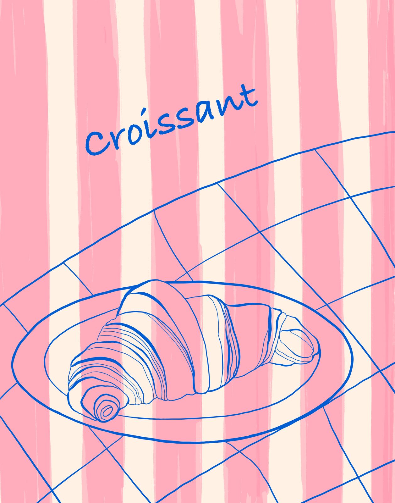 Poster - Croissant Design