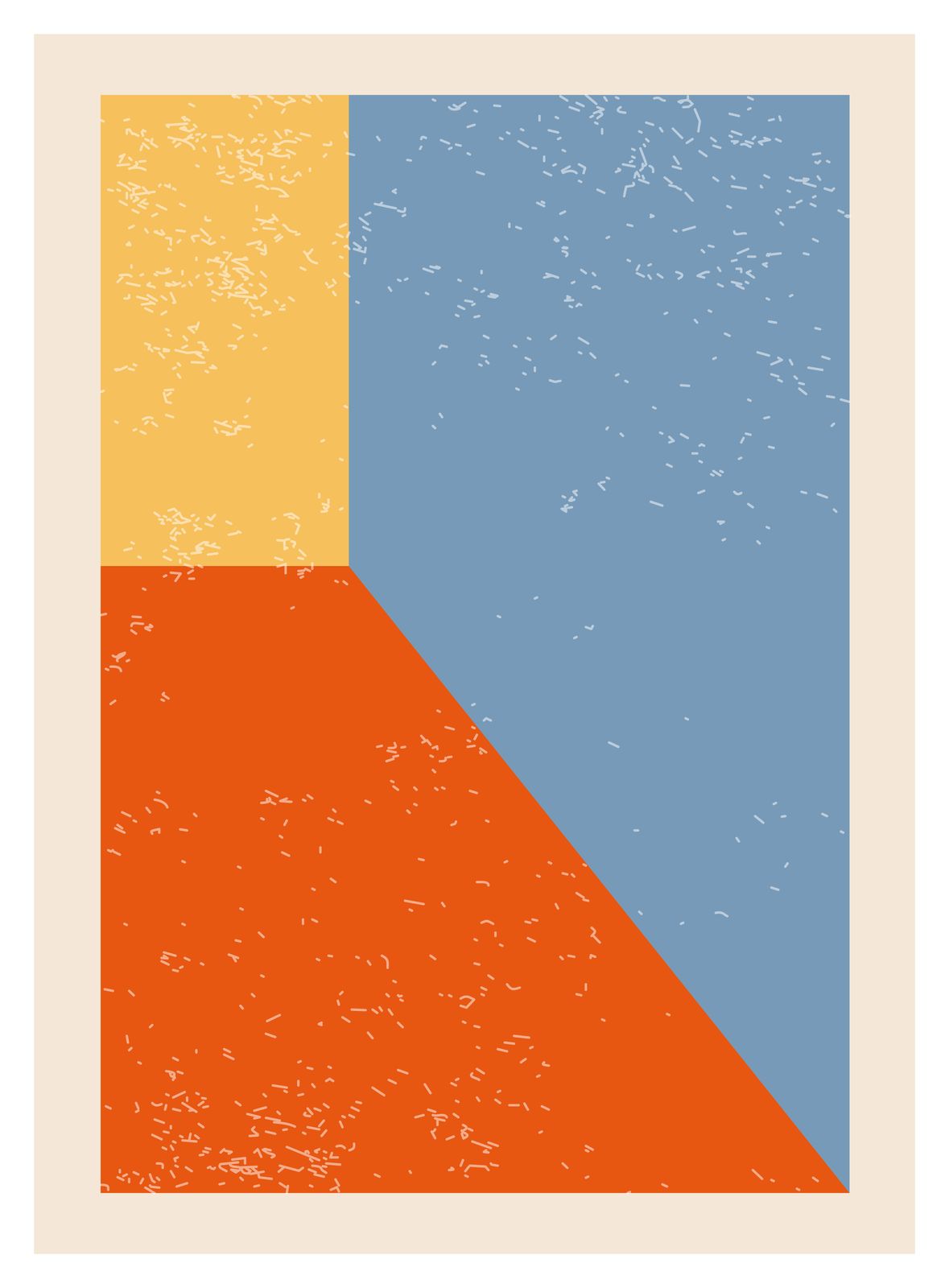 Poster - Abstracte Kleurenblokken