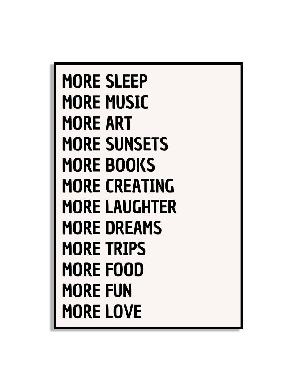 Motiverende poster met inspirerende woorden