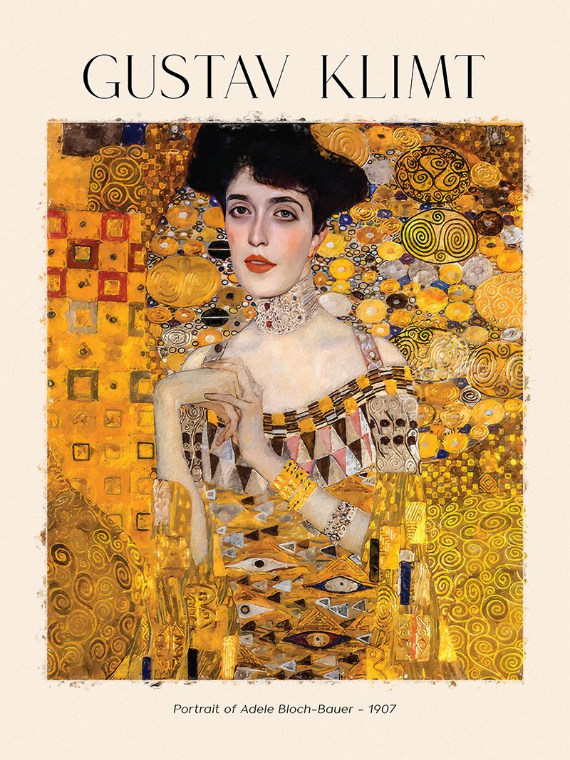 Poster - Gustav Klimt Portret van Adele Bloch-Bauer