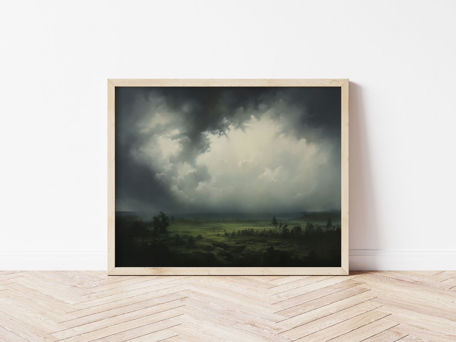 Poster - Stormachtig Landschap