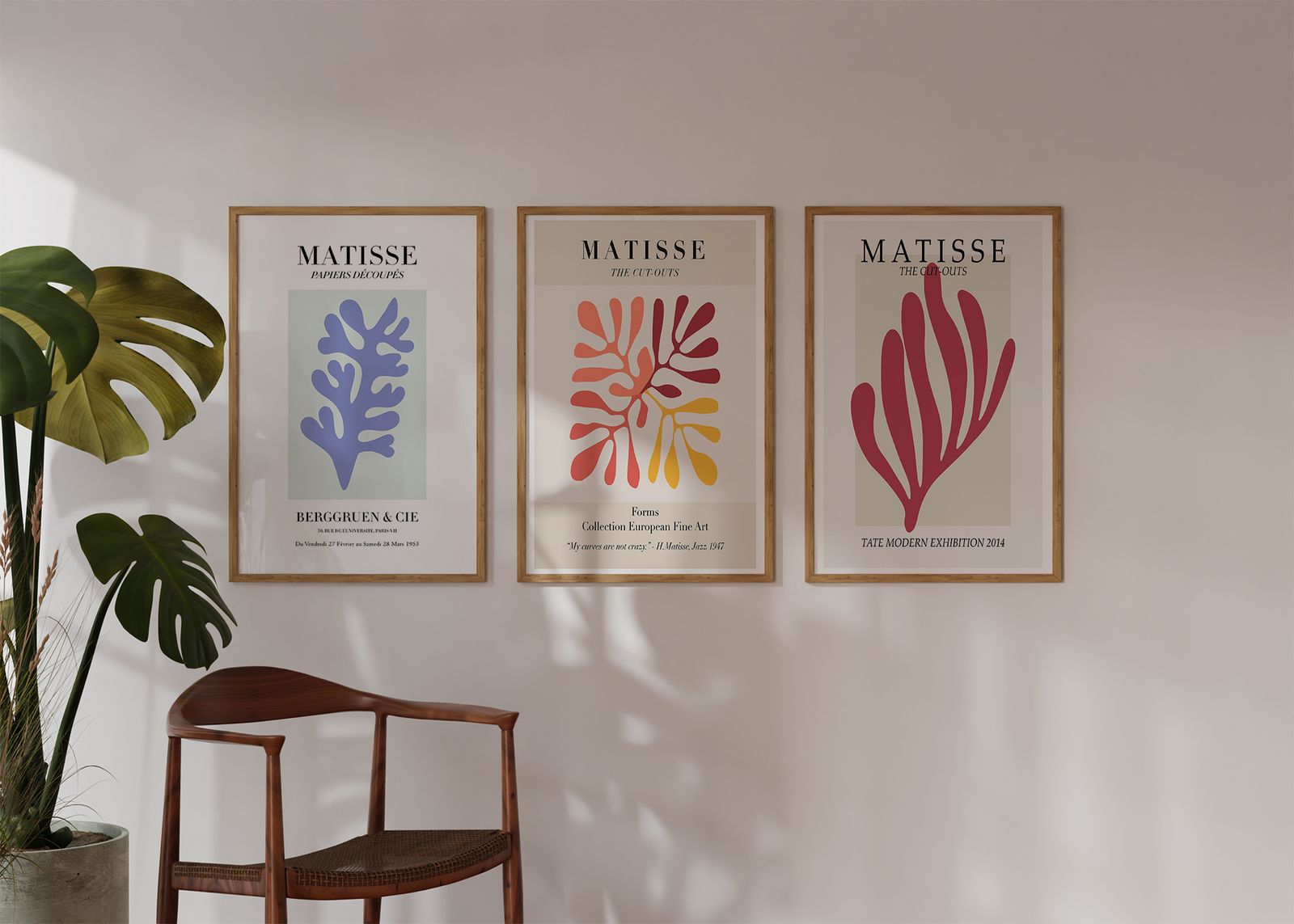 Poster - Matisse Uitsnijding Serie / Set van 3