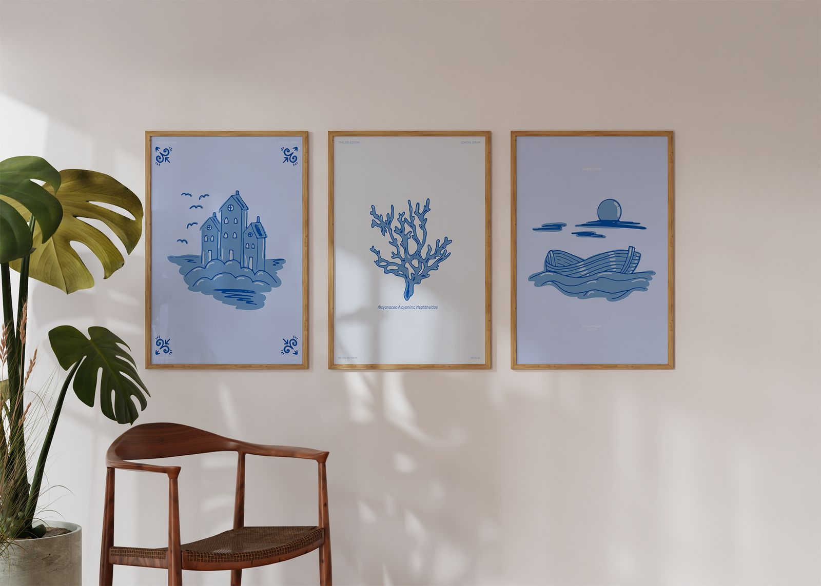 Poster - Coastal Dream-serie / Set van 3