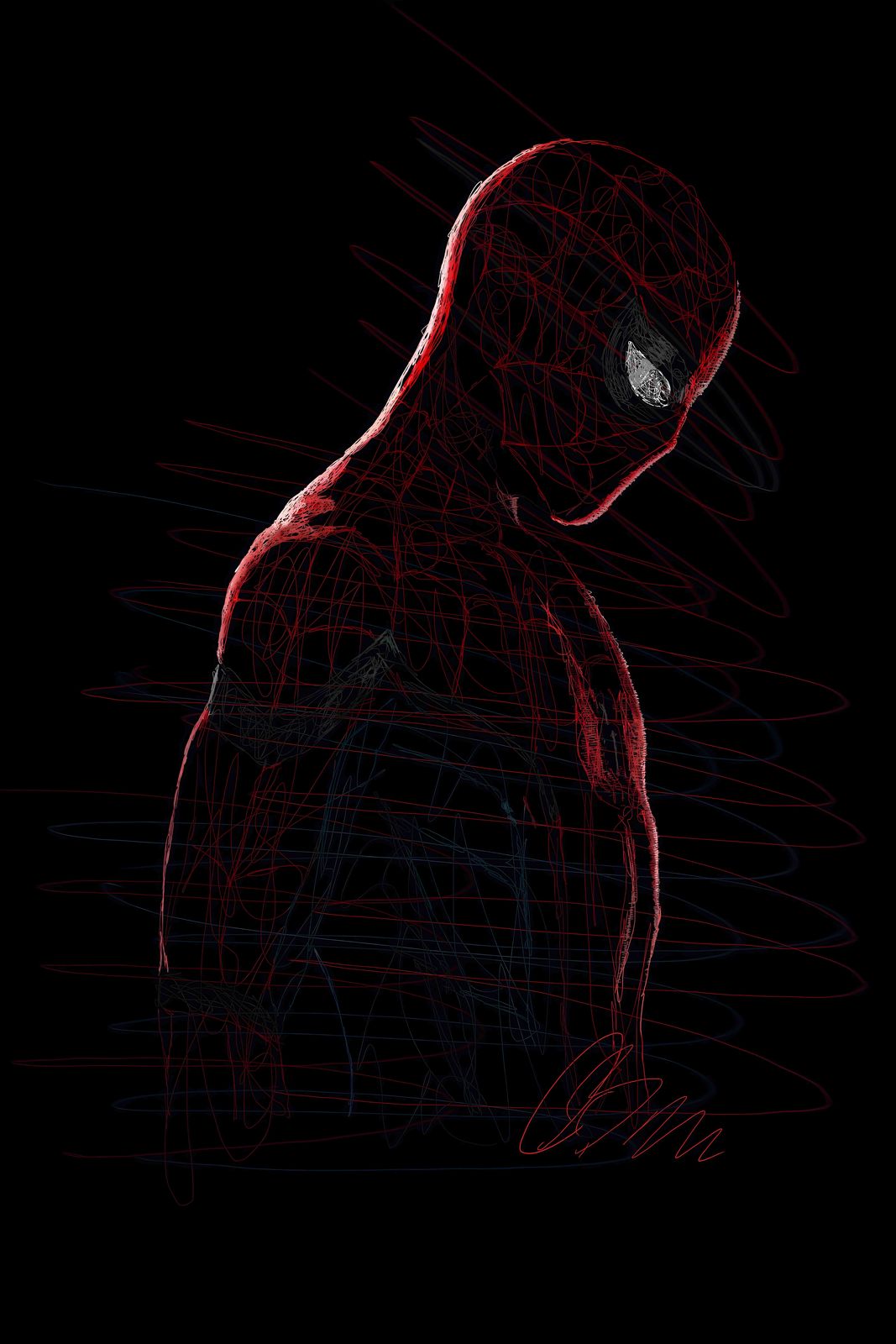 Poster - Superheld Silhouet