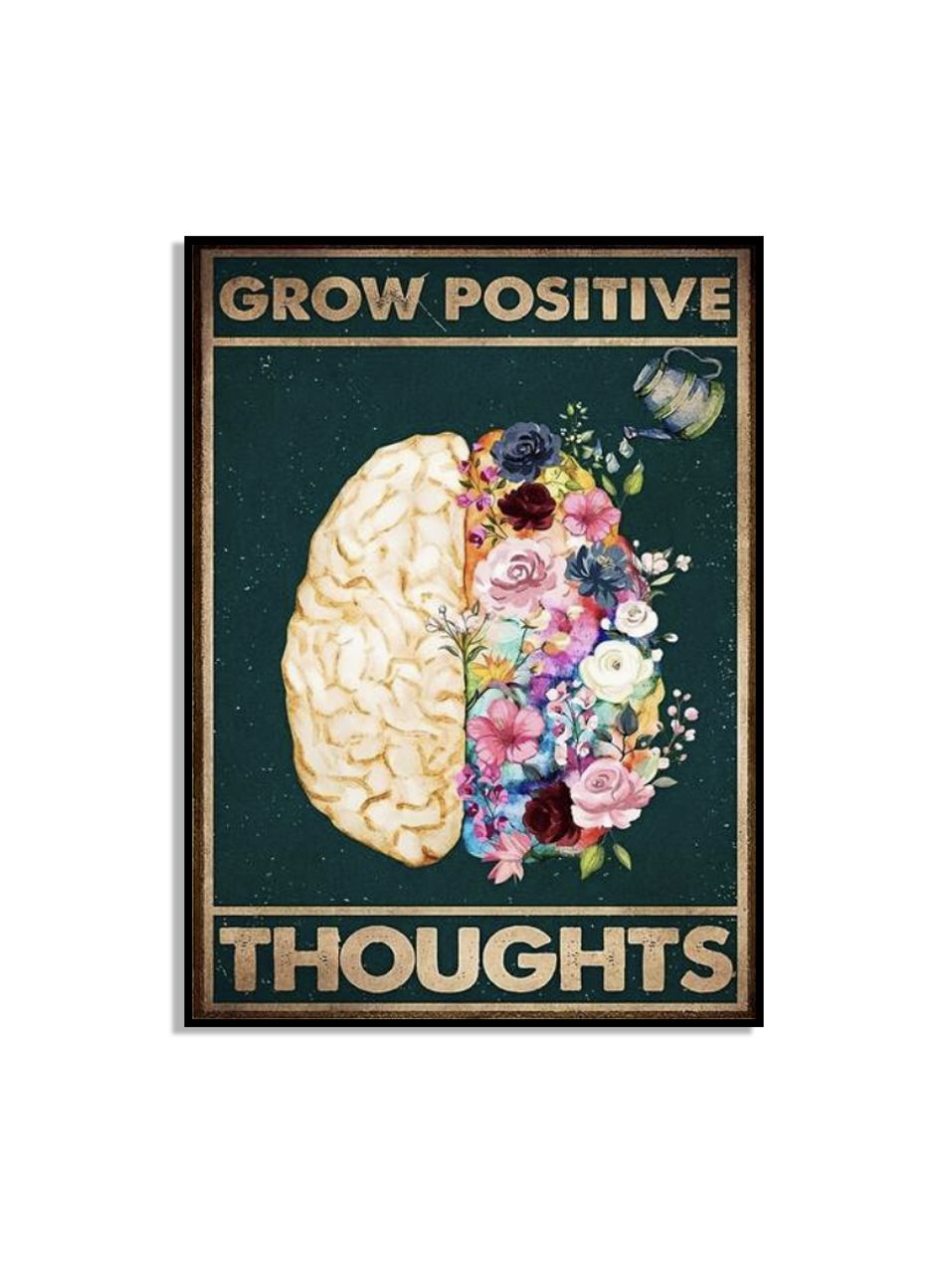 Grow Positive Thoughts - Enkel Poster