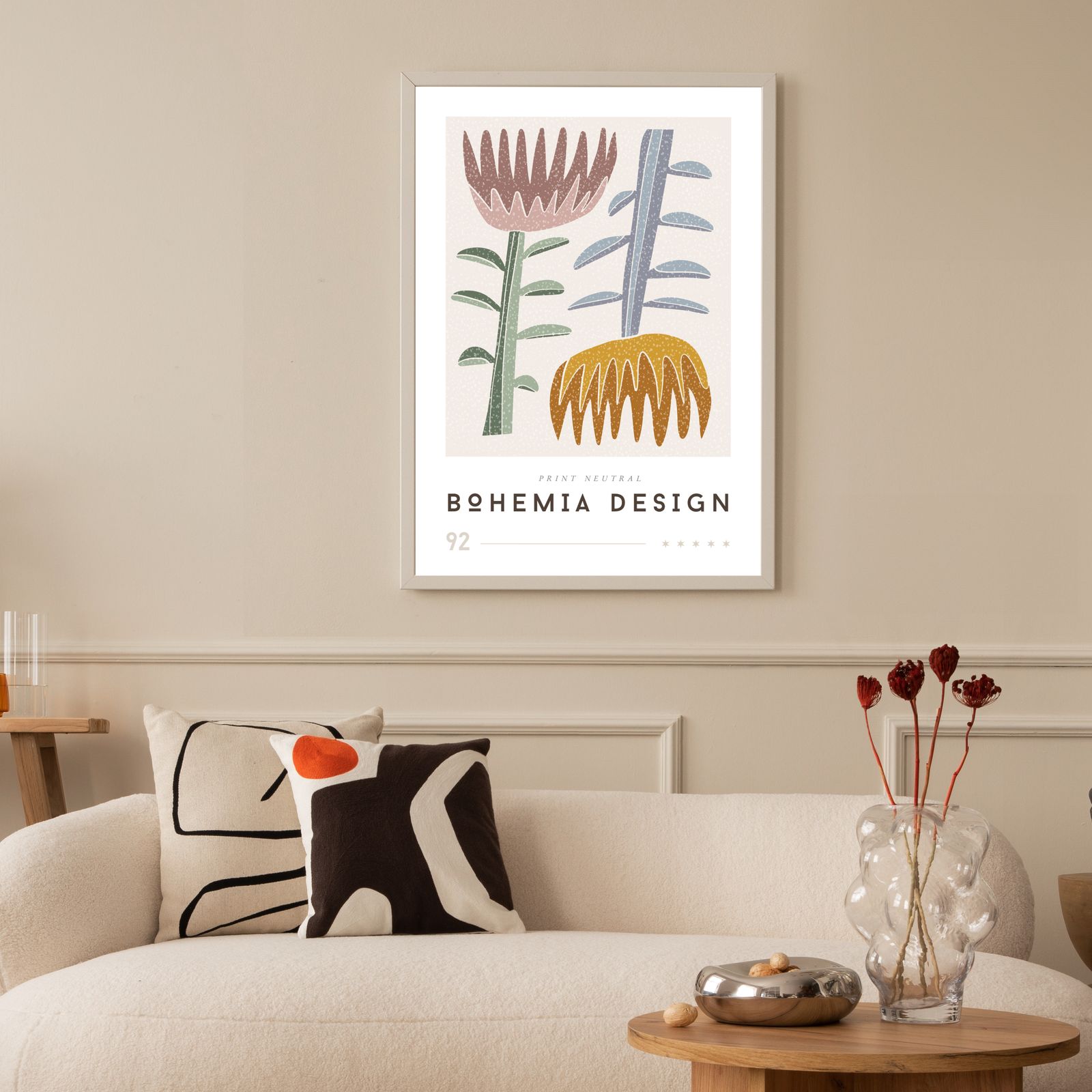Bloemenkunst Afdruk - Poster