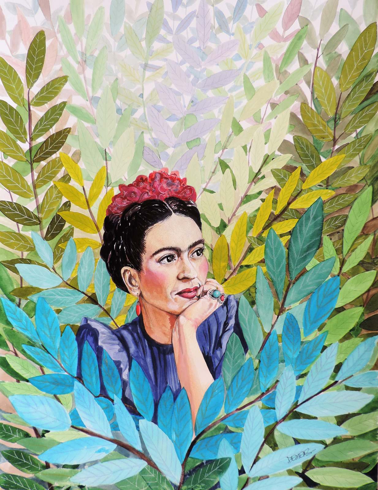 Poster - Frida Kahlo Portret