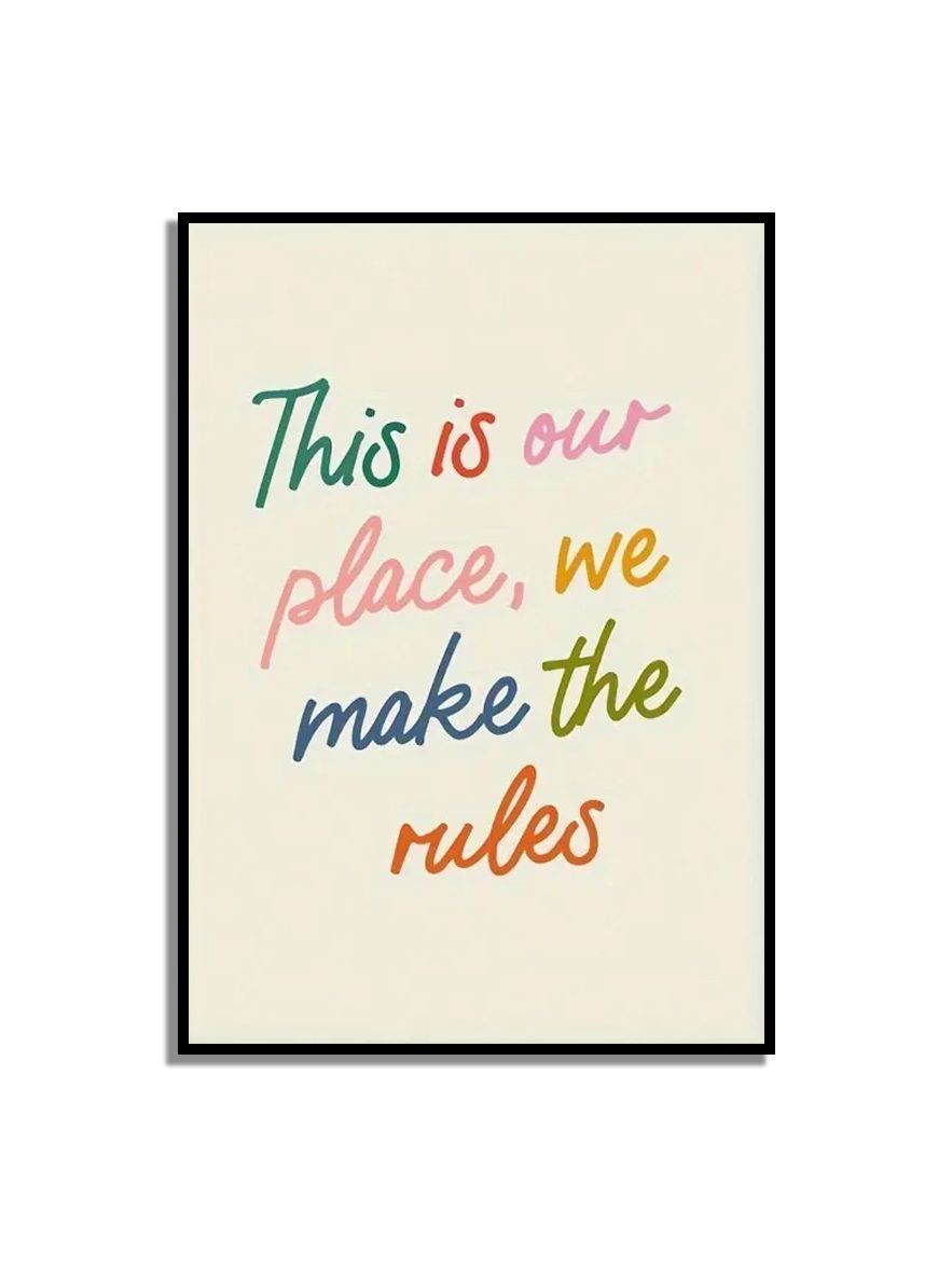 Poster - Onze regels hier