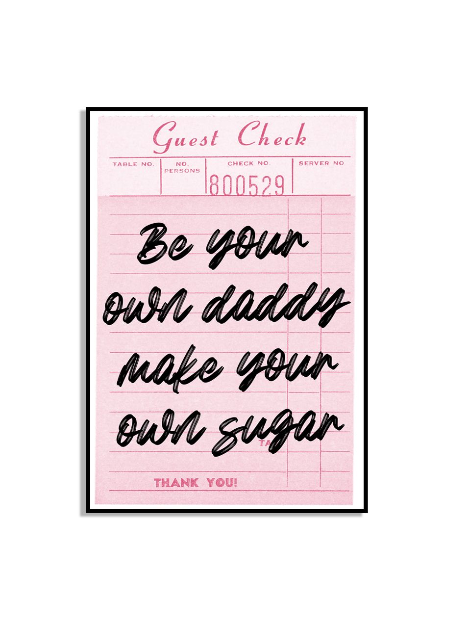 Gasten Check Citaat Poster