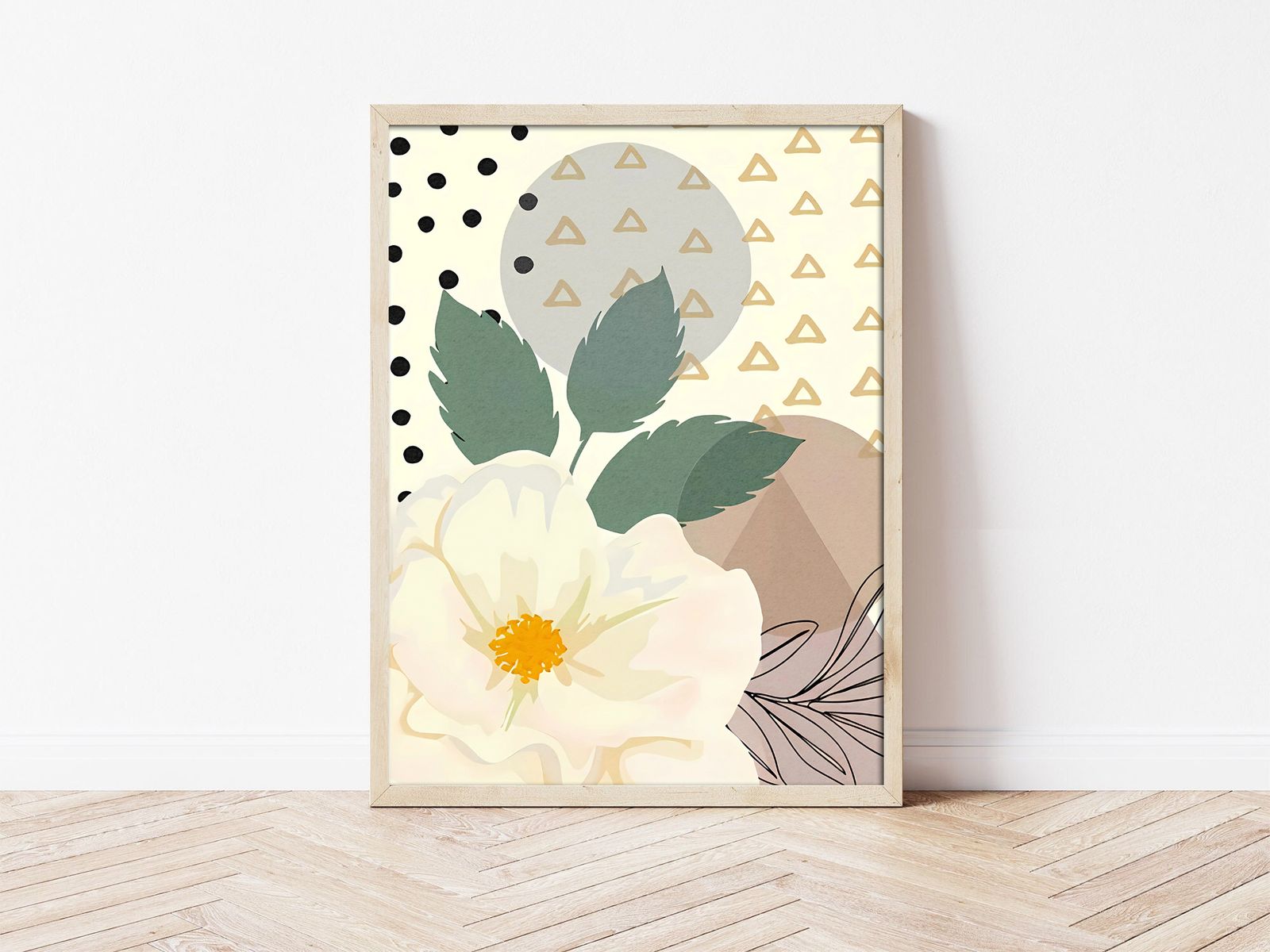 Abstract Bloemenposter