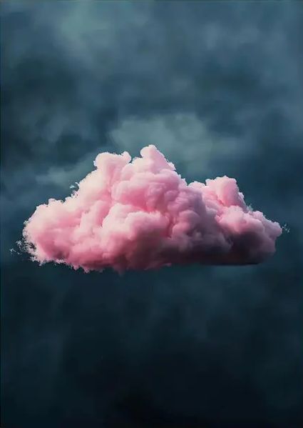 Poster - Roze Wolk