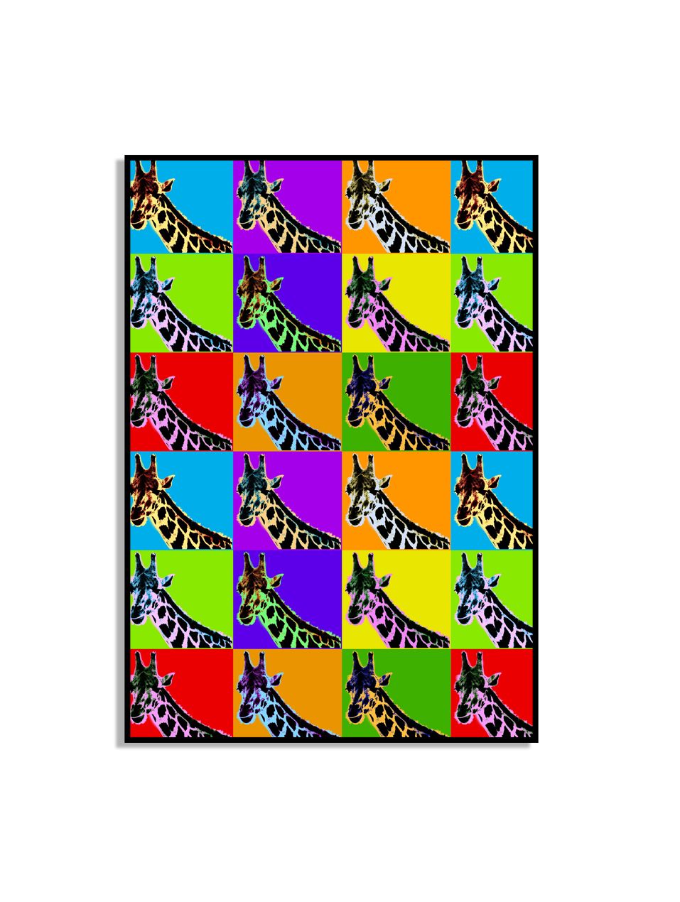 Pop Art Giraffe Poster