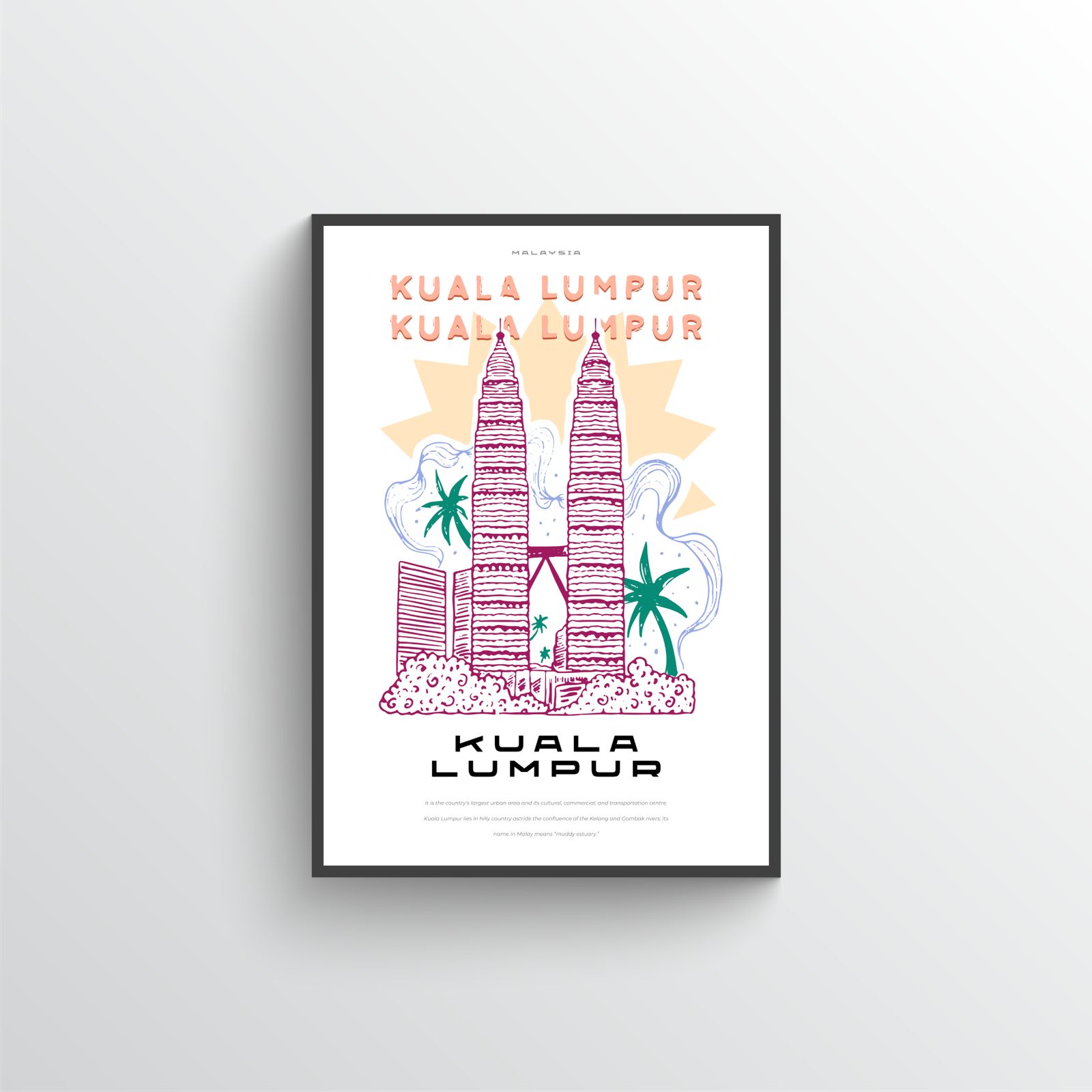 Kuala Lumpur Skyline Poster