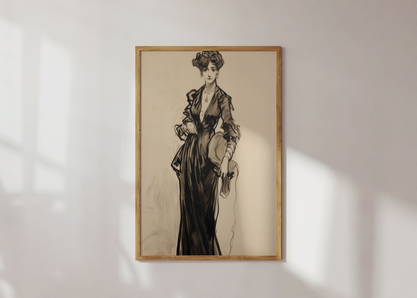 Poster - Elegant Lady Sketch