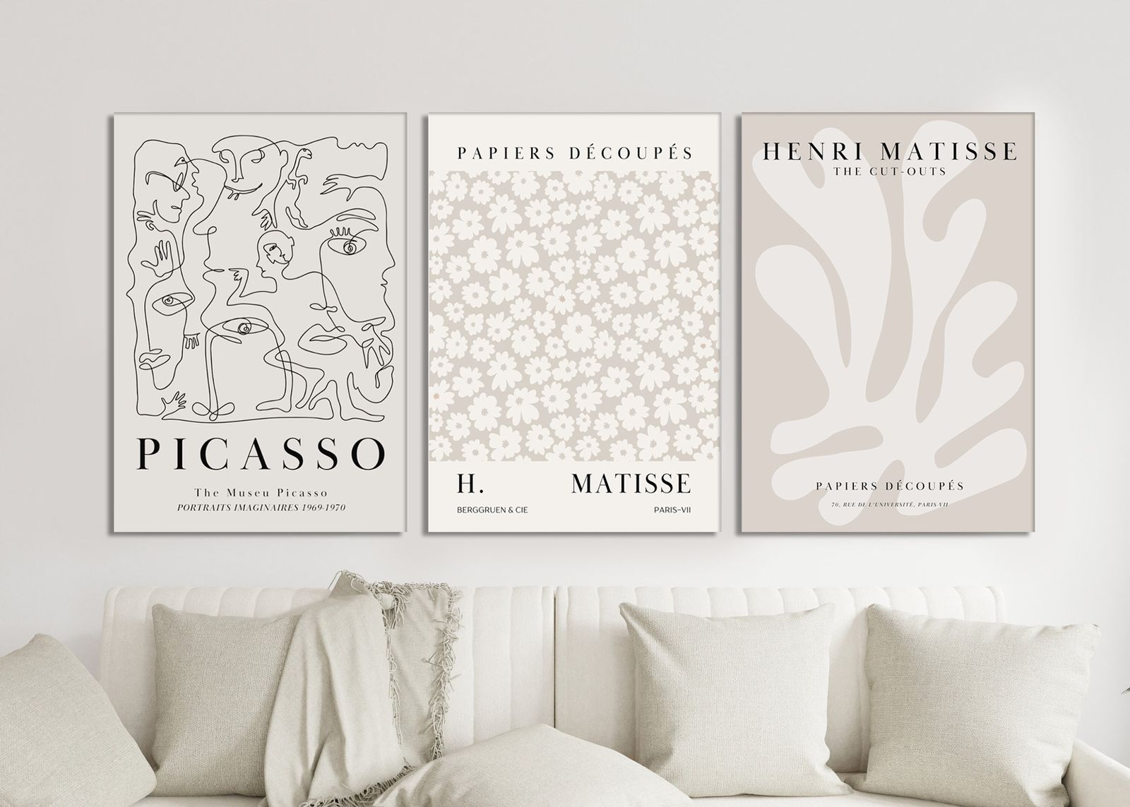Picasso en Matisse Poster Set van 3