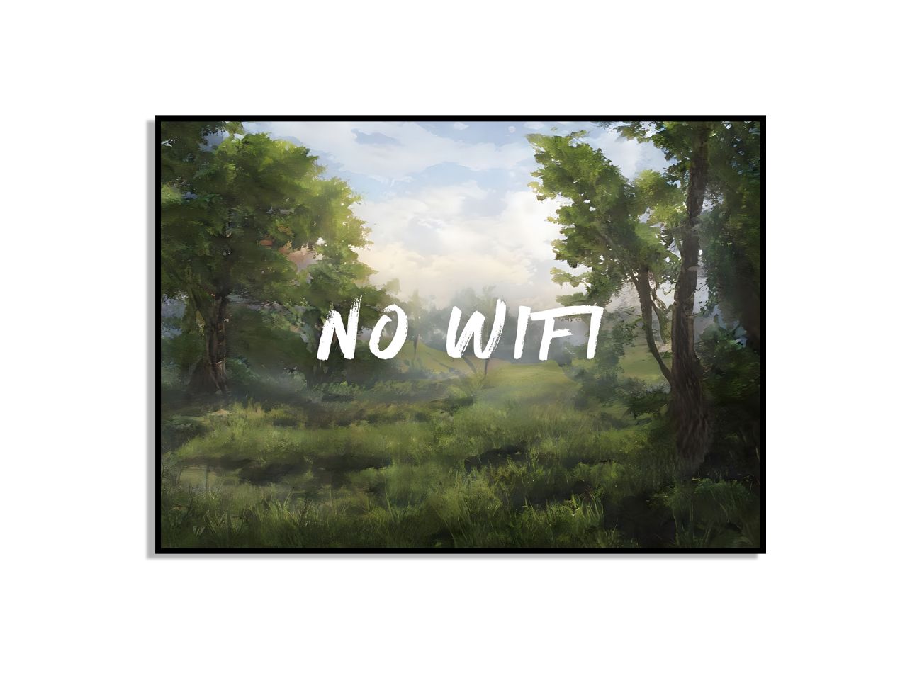 No WiFi Bos Poster