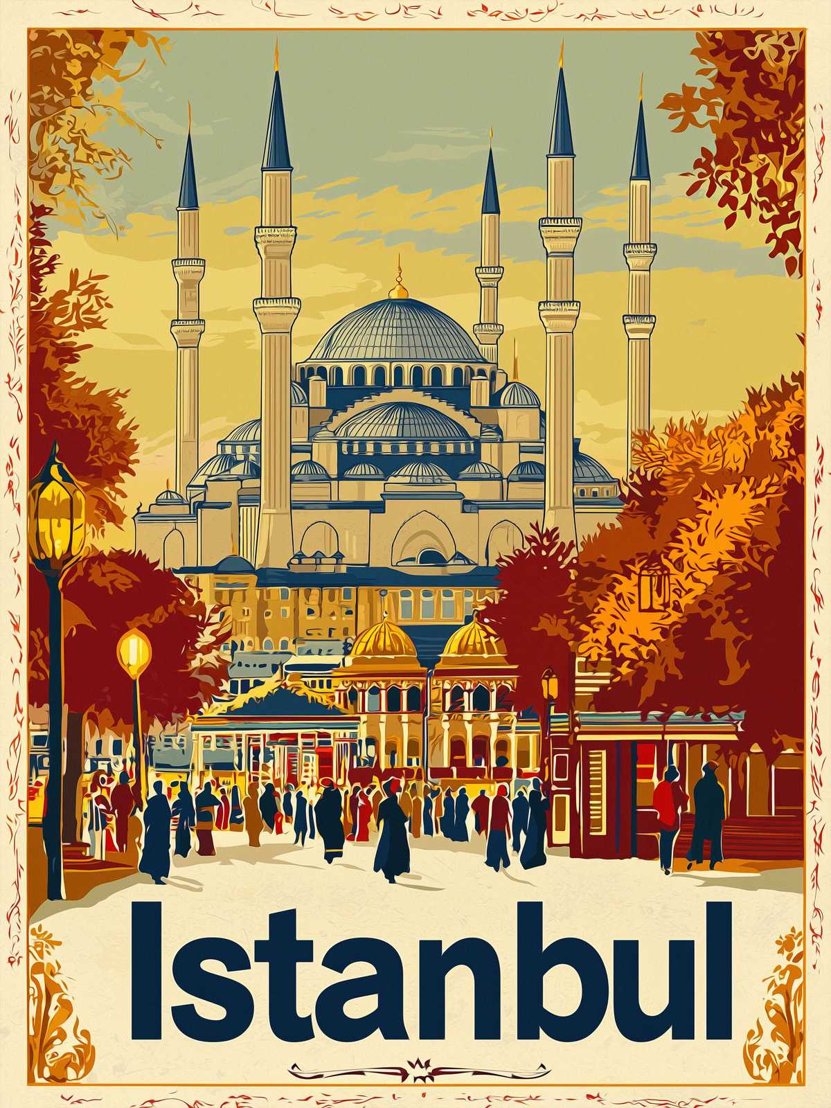 Poster - Istanbul Landschap