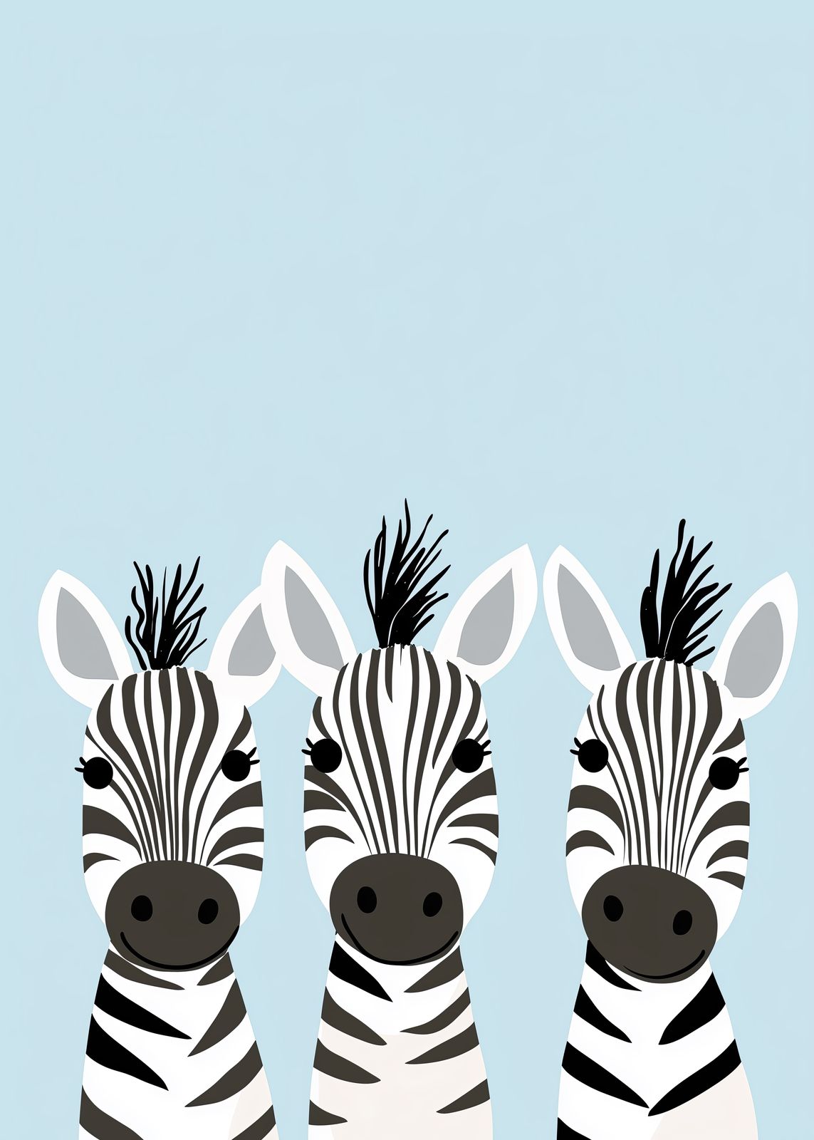 Poster - Zebra Trio