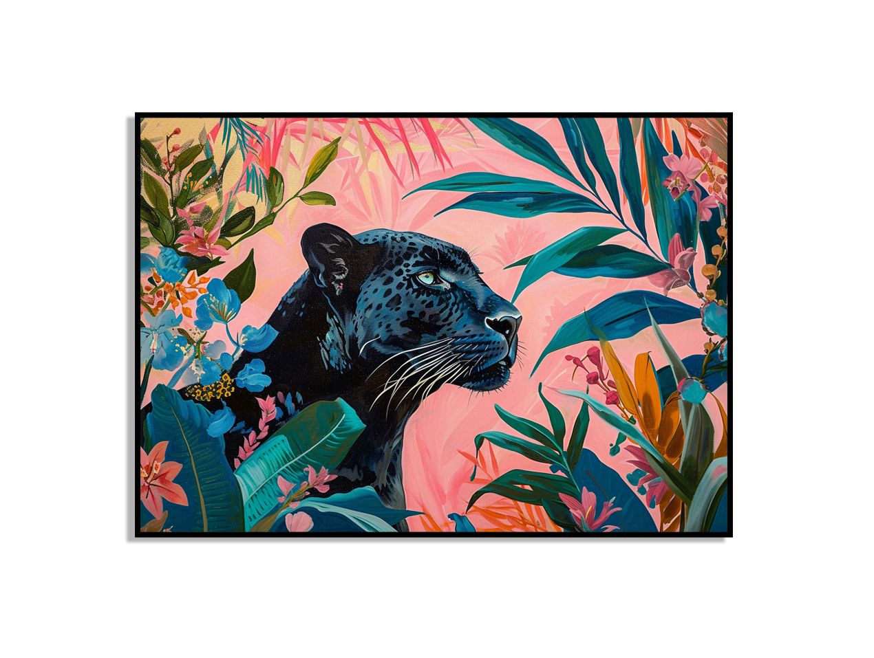 Luipaard in de jungle kunstposter