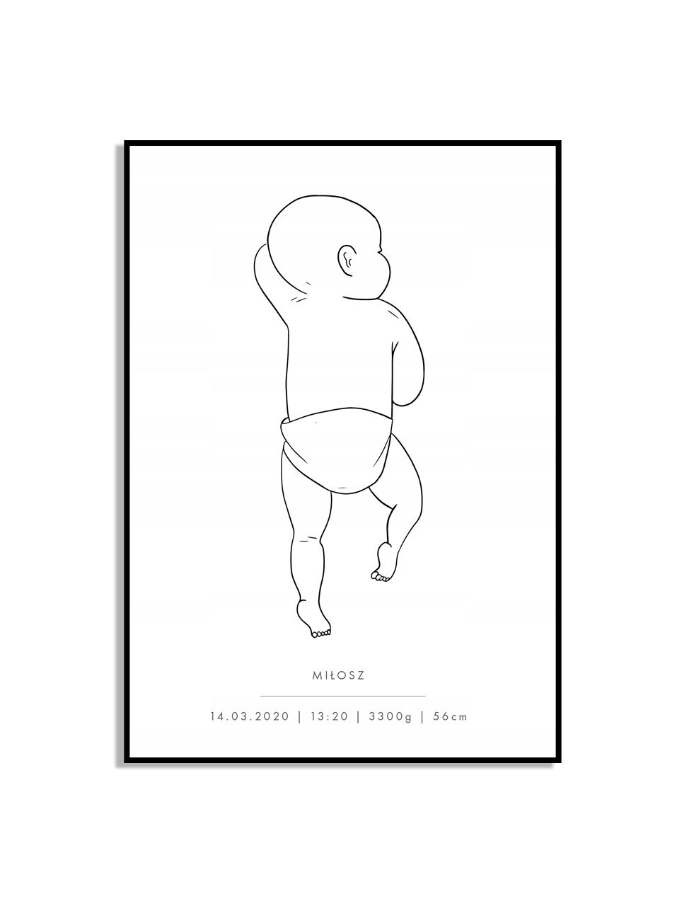 Gepersonaliseerde Baby Geboorteposter
