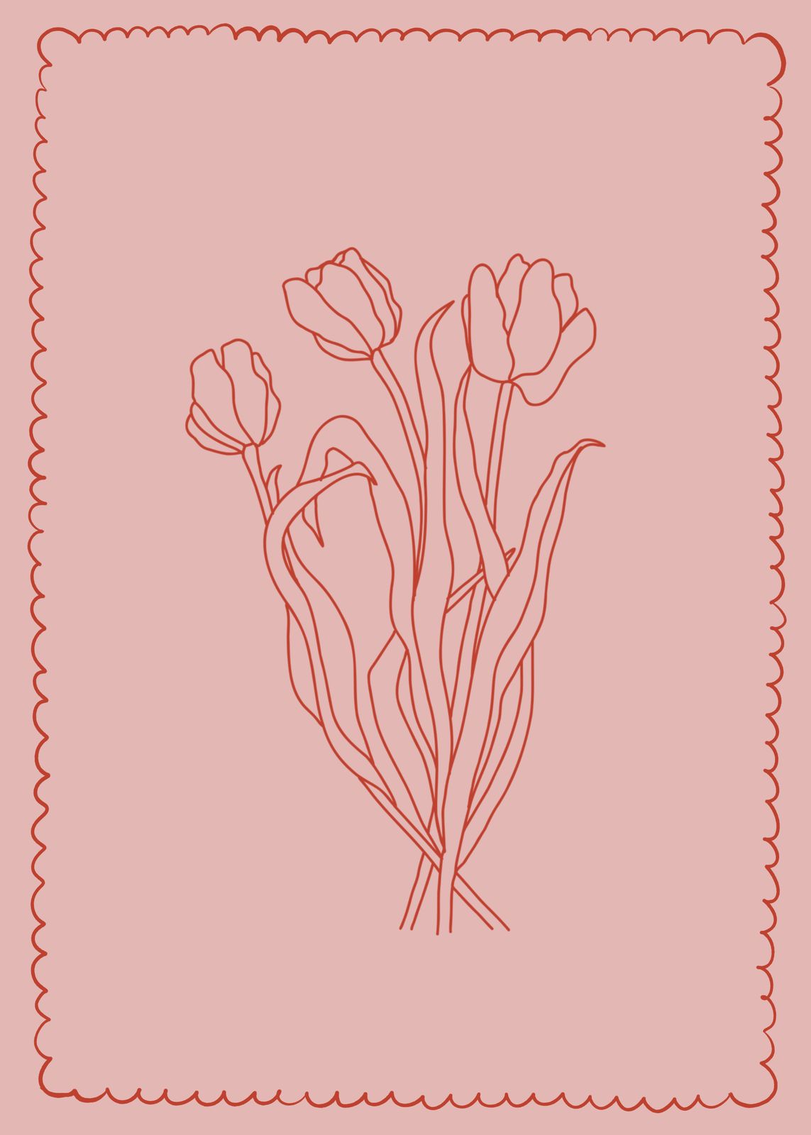 Poster - Tulp Illustratie