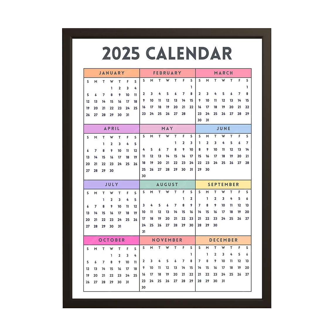 Poster - 2025 Kalender