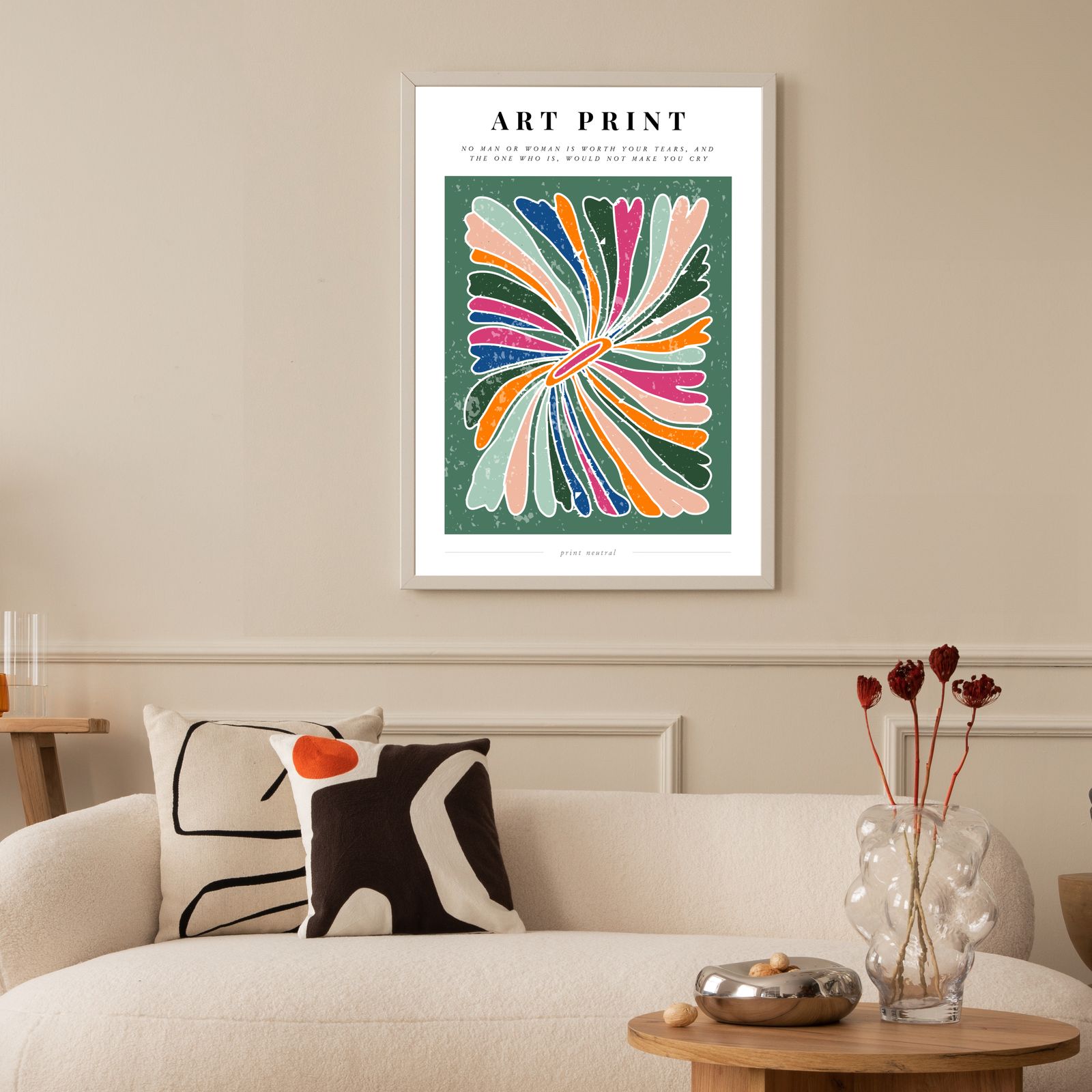 Abstracte kunstprint poster