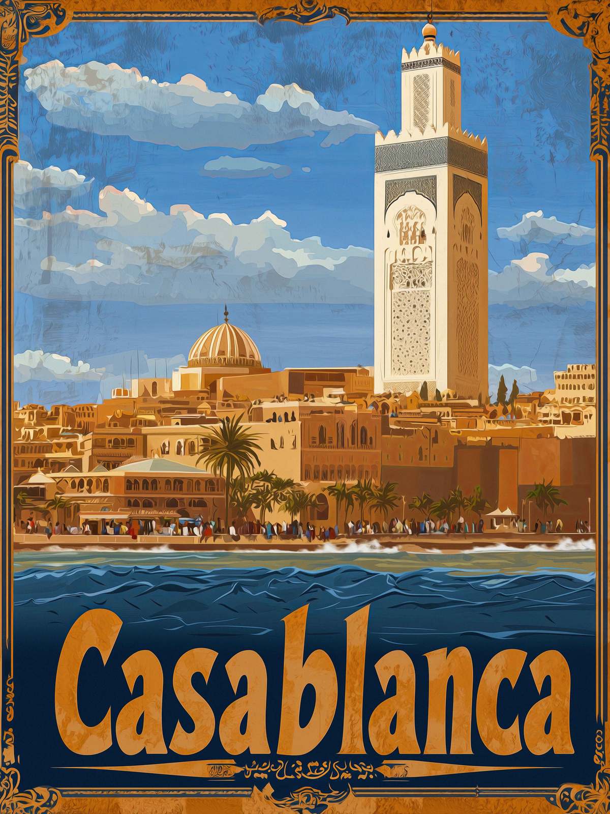 Poster - Casablanca stadsgezicht