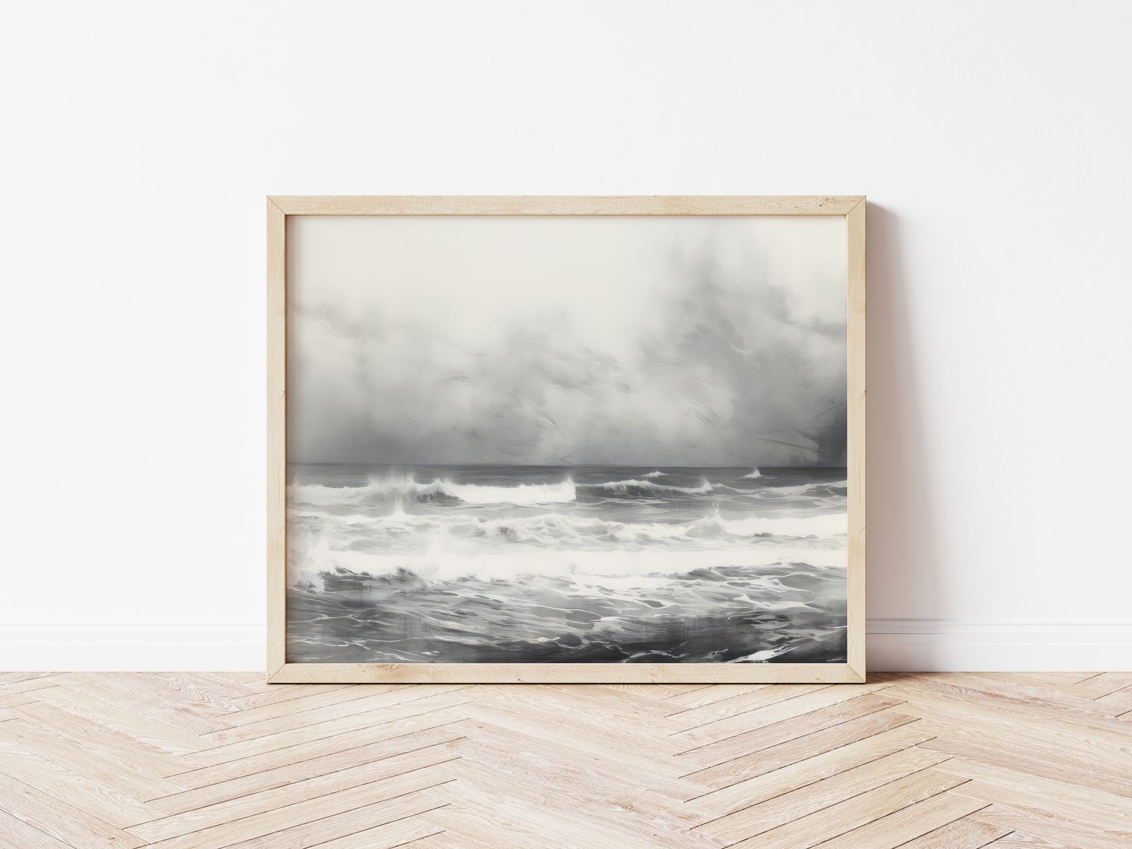 Poster - Stormachtige Zee