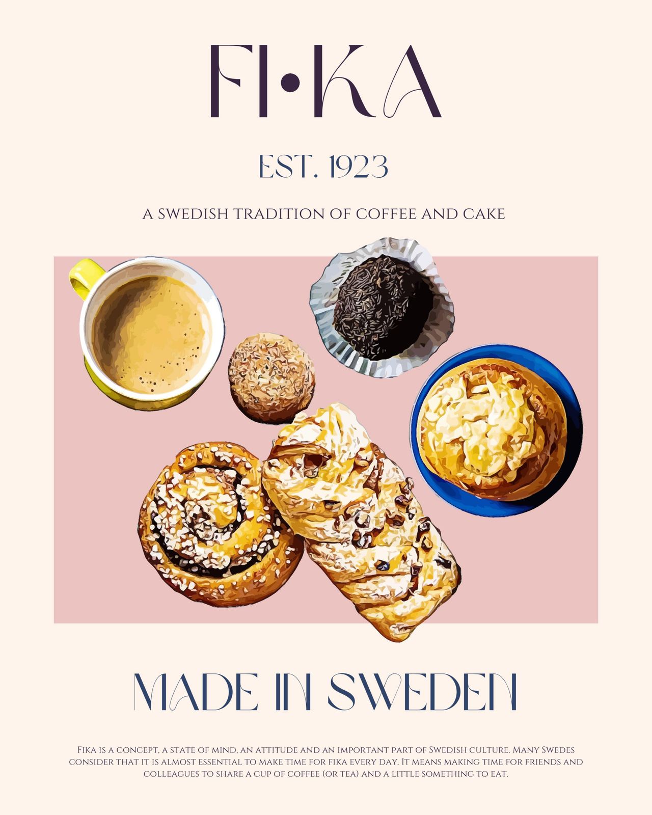 Poster - Zweedse Fika-traditie