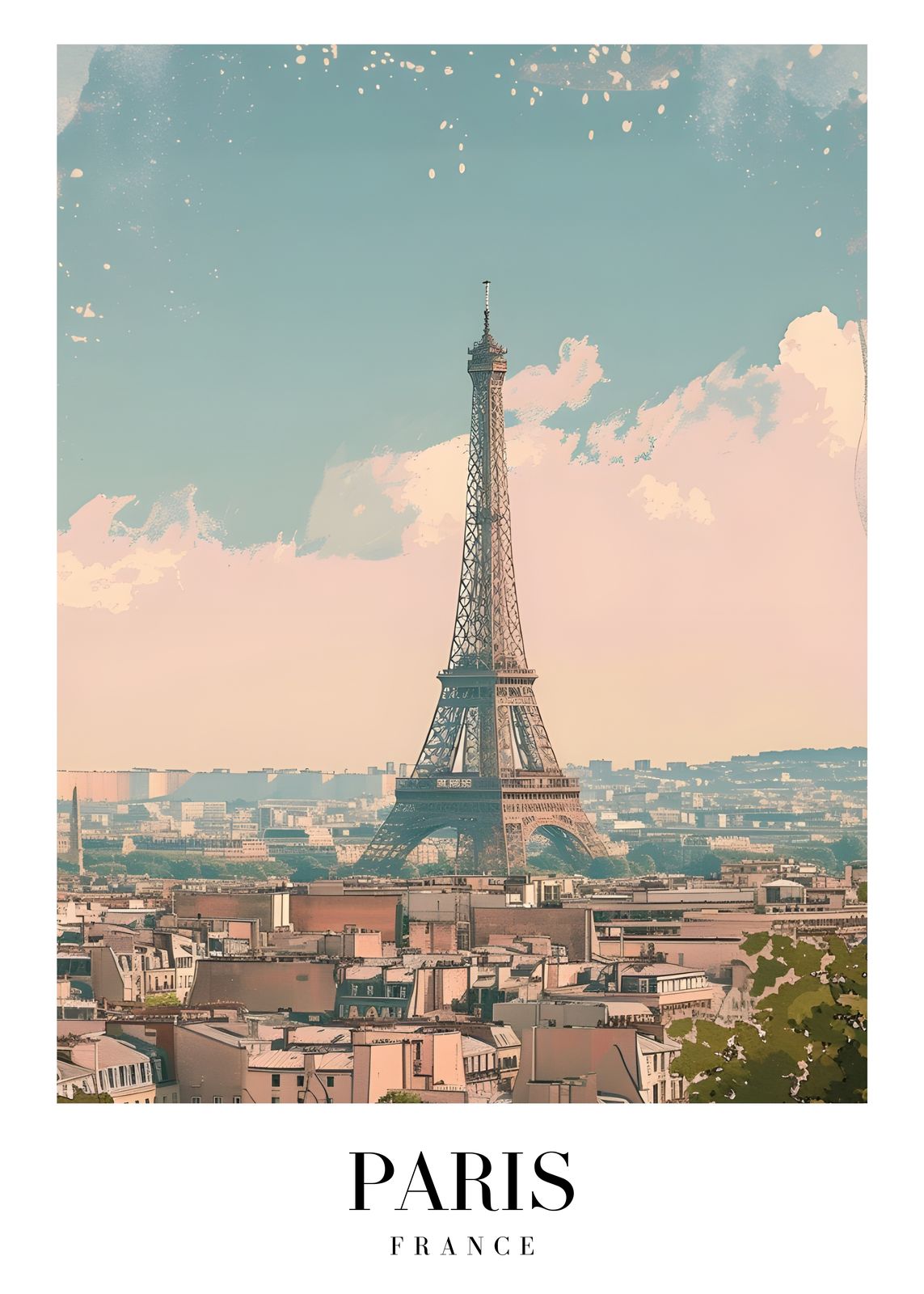 Poster - Eiffeltoren Parijs