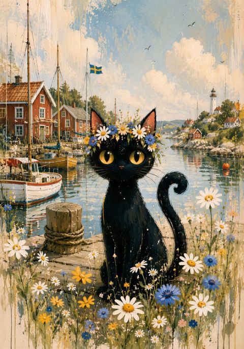 Poster - Kat bij de Haven