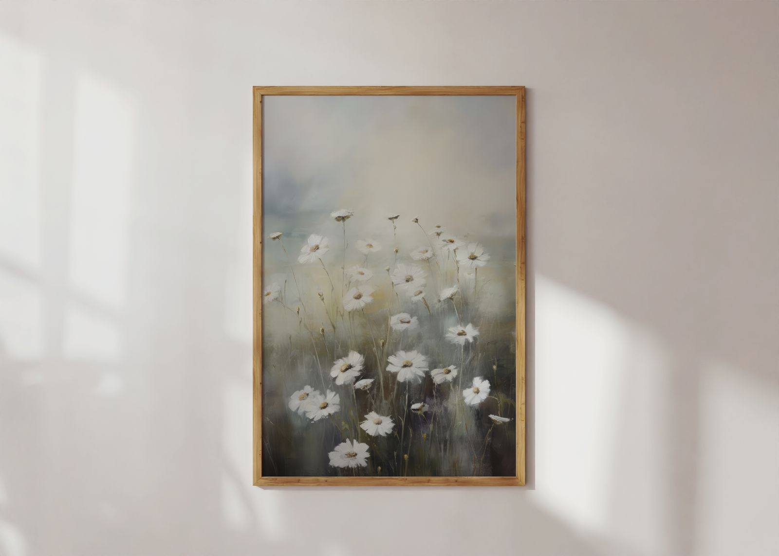 Poster - Madeliefjes in het veld