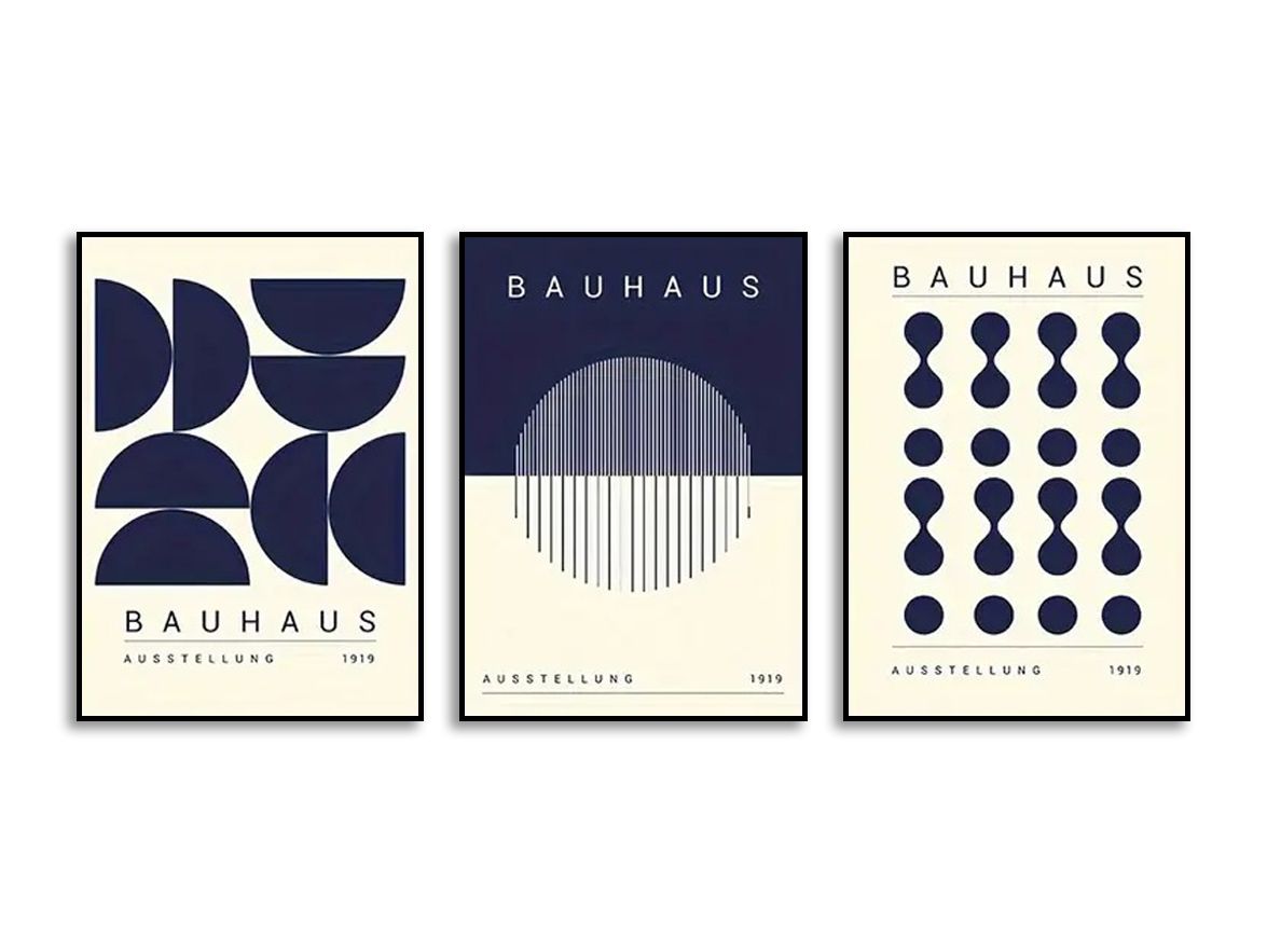 Poster - Bauhaus Exhibition 1919 / Set of 3