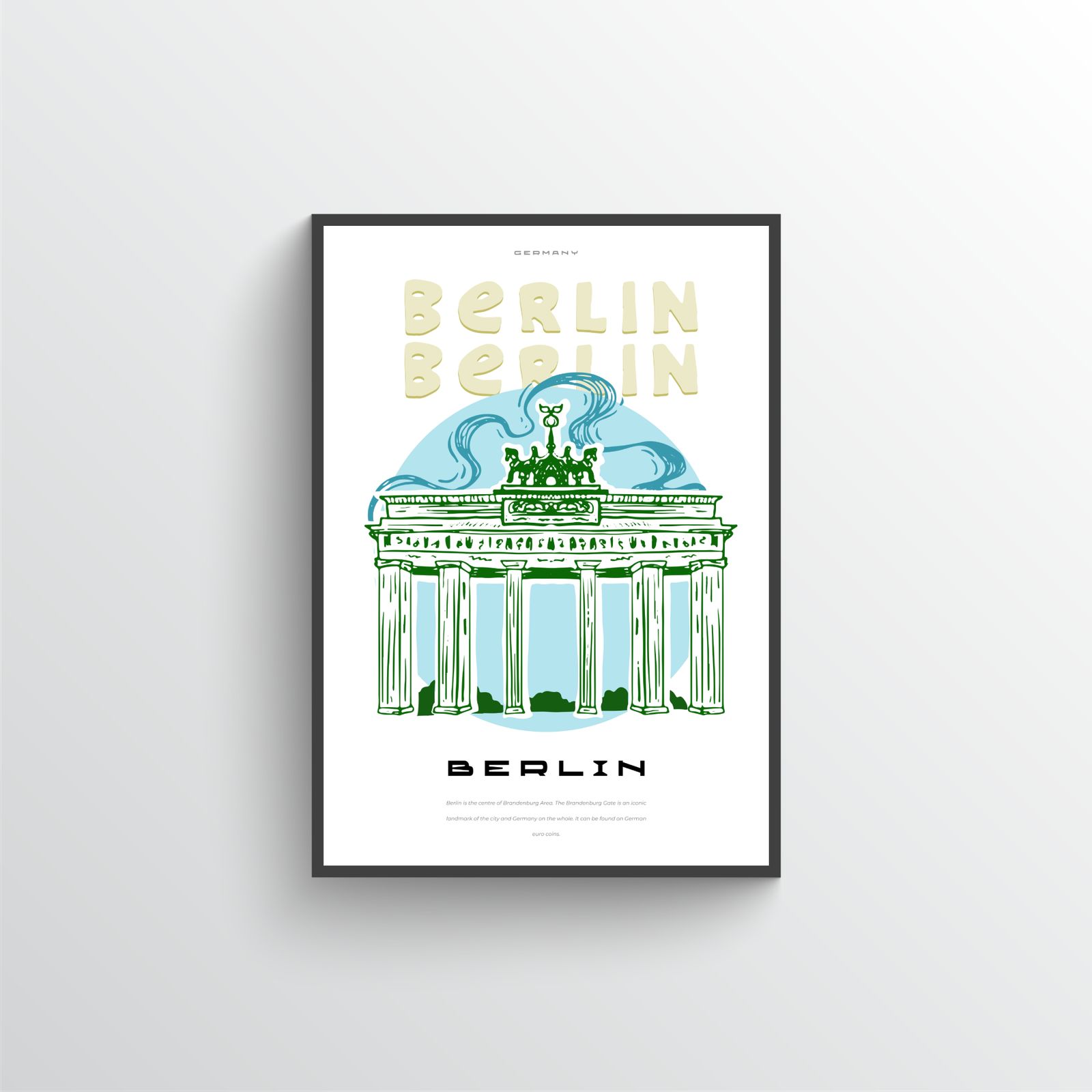 Berlijn Brandenburger Tor Poster