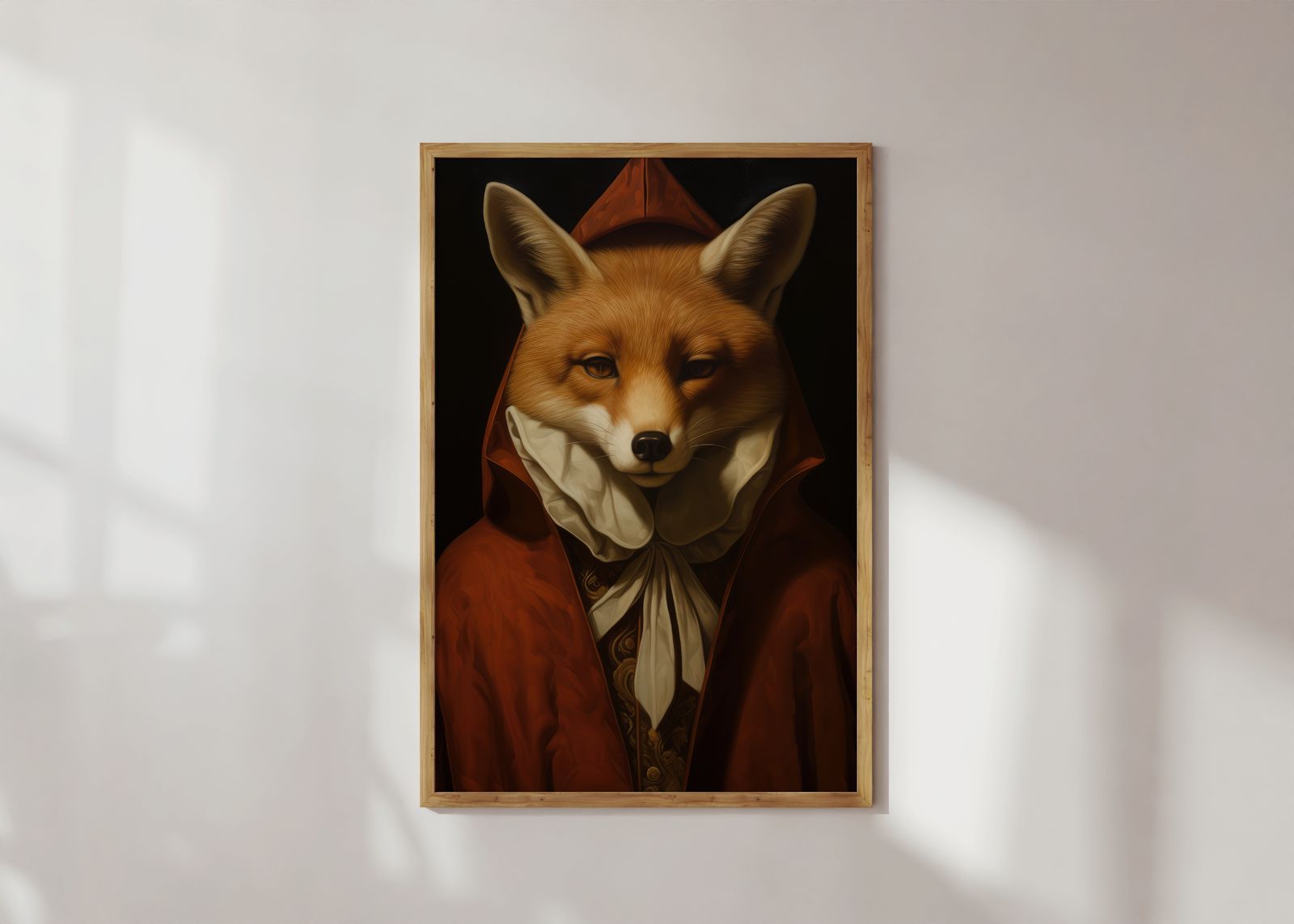 Poster - Vos in rode mantel