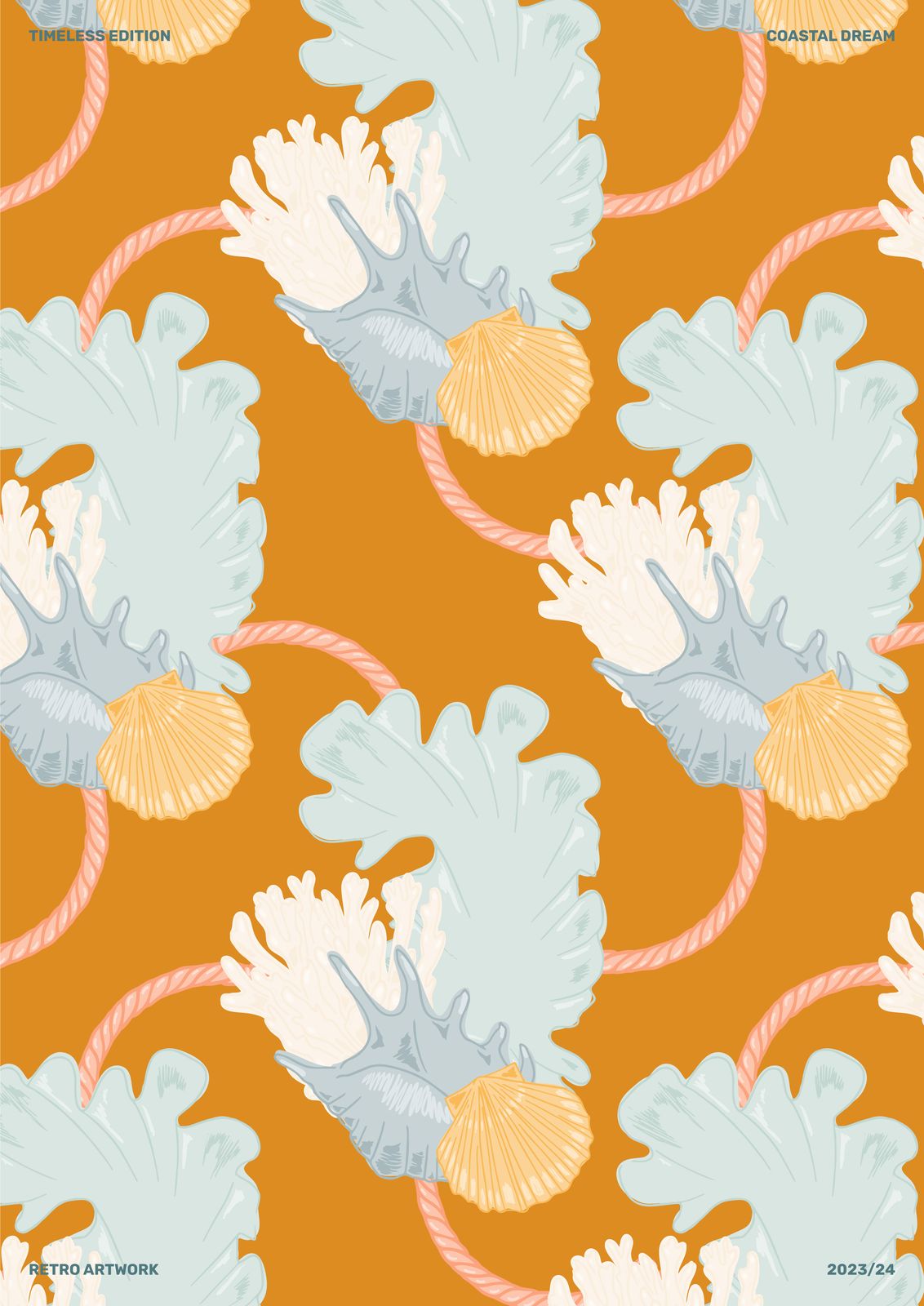 Poster - Retro Coastal Dream