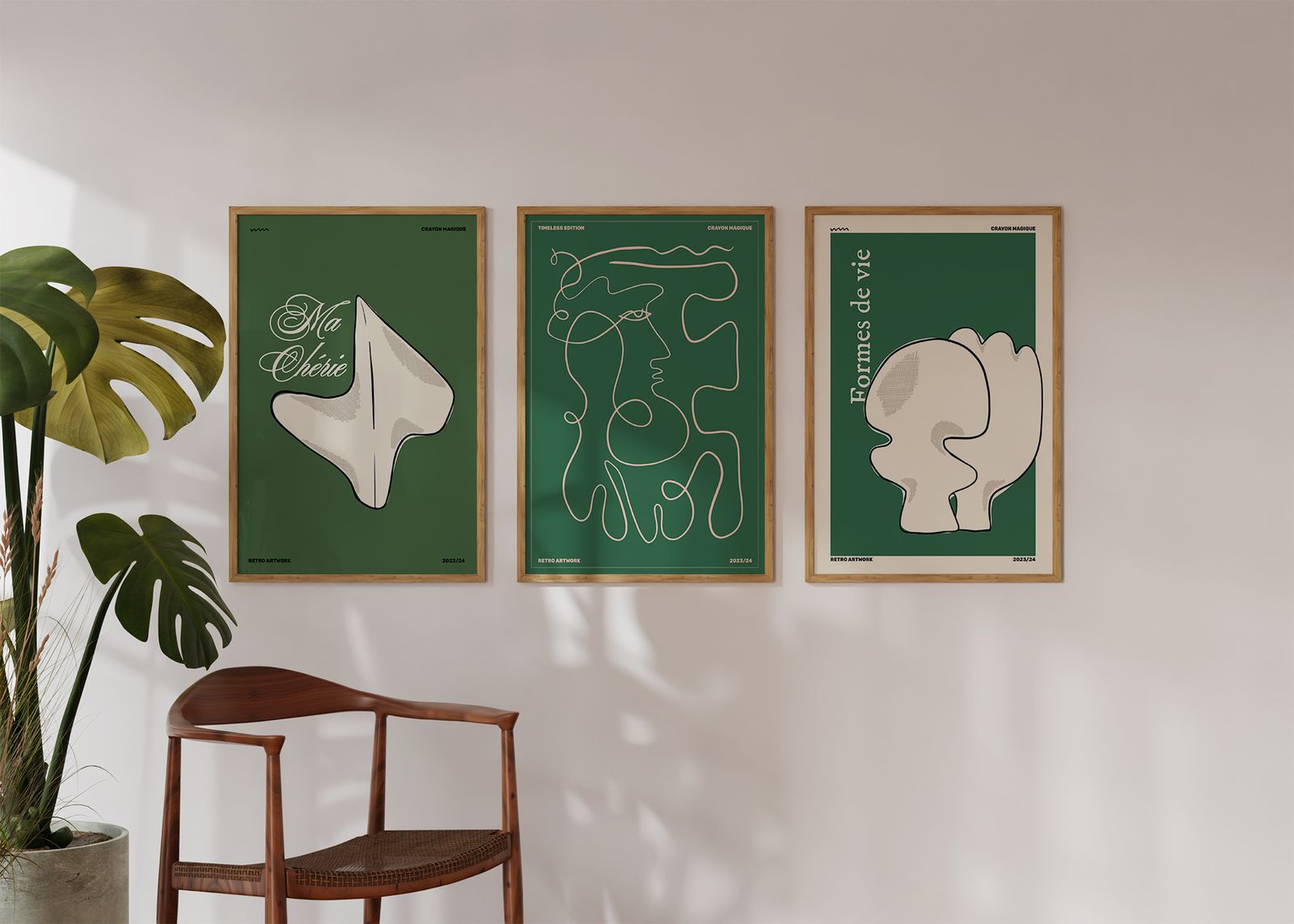 Poster - Crayon Magique Collectie / Set van 3