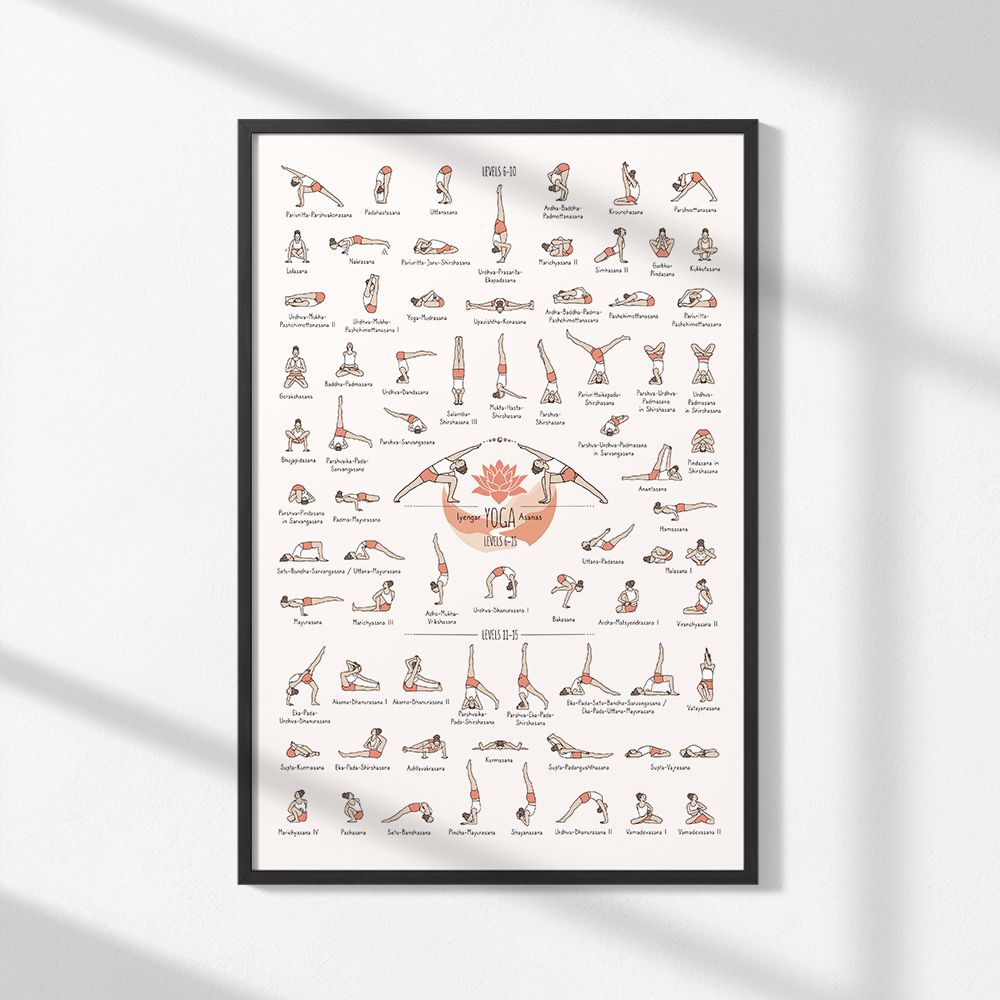 Poster - Yoga Asanas Gids
