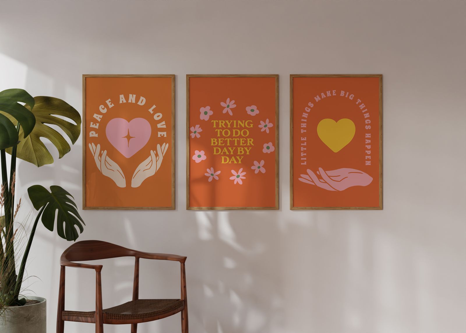 Poster - Vrede en Inspiratie / Set van 3