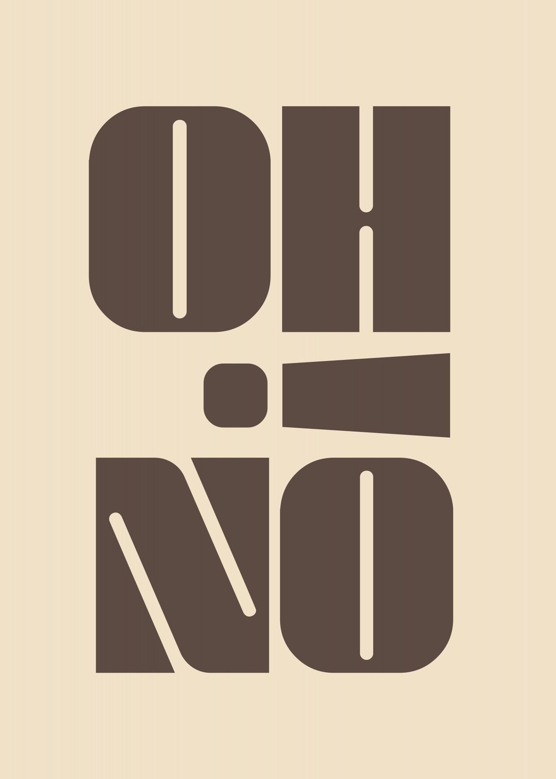 Poster - OH NO Typografie